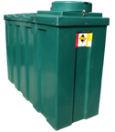 Slimline Bunded Oil Tank 1000 Litre Top Outlet