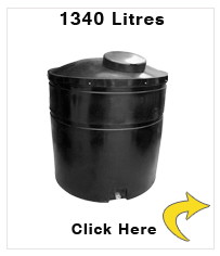 Ecosure Insulated 1340 Litre Water Tank Black - 300 gallons