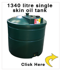 1340 litre single skin oil tank - 300 gallons