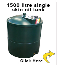 1500 litre single skin oil tank - 300 gallons