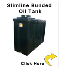 Slimline Bunded Oil Tank 1900 Litre Bottom Outlet - 400 gallons 