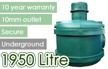 Ecosure 1950 Litre Underground Oil Tanks - 400 gallons 