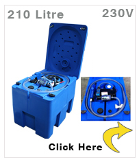 210 litre Mobile Adblue Fuel Tank - 230V