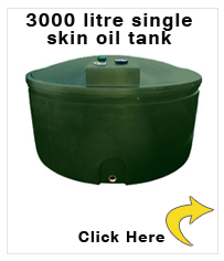 3000 litre single skin oil tank - 700 gallons