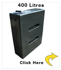 Water Tank Black 400 Litre V3 - 100 gallons