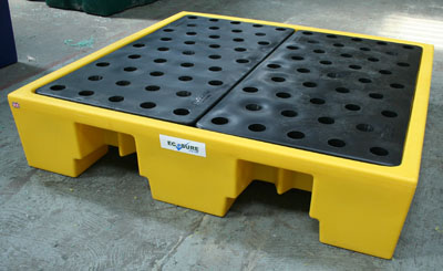 Ecosure 4 Drum Plastic Spill Pallet