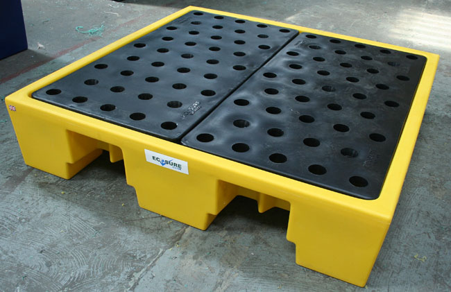 Ecosure 4 Drum Plastic Spill Pallet