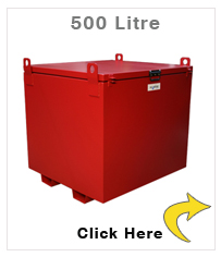 Ecosure 500 Litre Steel Mobile Fuel Tanks - 100 gallons 