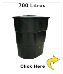 700 litre D Shape Water Tank - 150 gallons