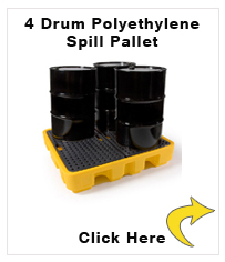 4 Drum Polyethylene Spill Pallet