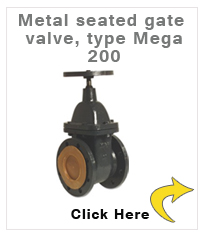 Metal seated gate valve type Mega 200