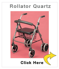 Rollator Four-Wheeled Cable Brakes Quartz 