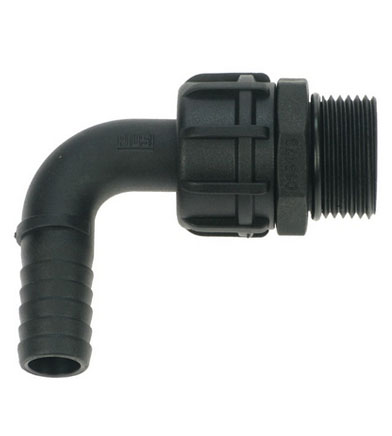 90 Elbow Plastic Hose Tail - 1