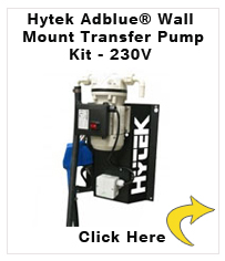 Hytek Adblue Wall Mount Transfer Pump Kit - 230V