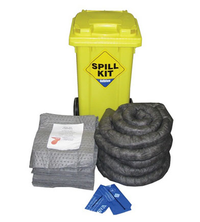 100 Litre Wheeled Bin General Purpose Spill Kit