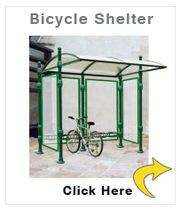 Bicycle Shelter Green