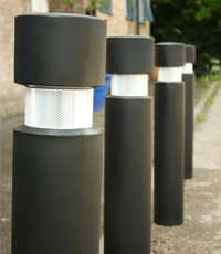 Parking Bollards - White Reflector