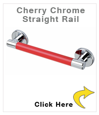 Straight Chrome Cherry Rail