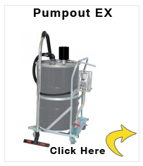 Pumpout EX, compressed air and fluid suction pump, explosion-proof