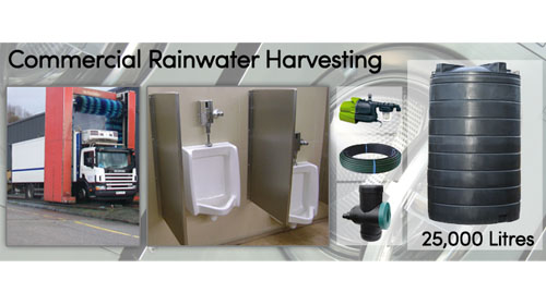 25000 Litre Commercial Rainwater Harvesting System