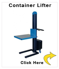 Container lifter H1-P, electrically operated, lifting time 7 seconds