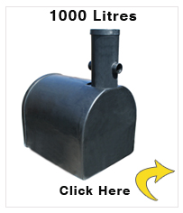 D Shape 1000Litre Underground Water Tank LayFlat - 200 gallons 