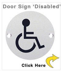 Disabled Toilet Door Sign 