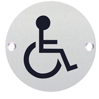 Disabled Toilet Door Sign 