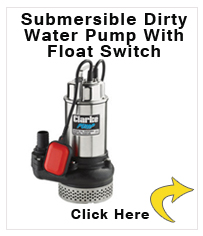 Clarke DWP200A 2 Submersible Dirty Water Pump With Float Switch