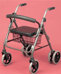 Rollator Four-Wheeled Cable Brakes Quartz 