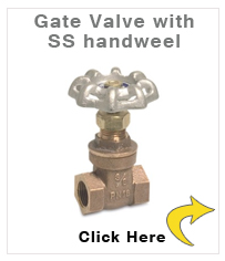 Gate valve with SS handweel