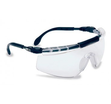 Goggles, Fit Logic 1, scratchproof, black / clear