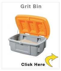 Grit Bin Model SB 100, Orange Lid