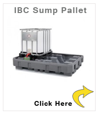 IBC sump pallet EURO-2R, polyethylene, without storage base, for 2 IBCs