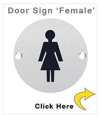 Female Toilet Door Sign 