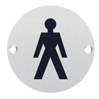 Male Toilet Door Sign 
