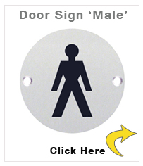 Male Toilet Door Sign 