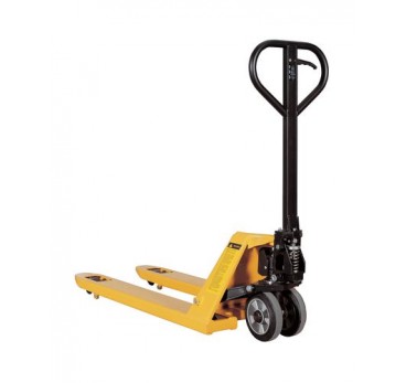 Pallet truck with tandem nylon wheels, 2000 kg load capacity