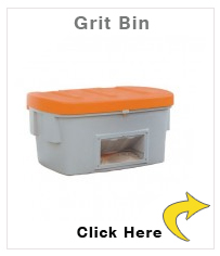 Grit Bin Model SB 550-O, with dispensing hatch, Orange Lid