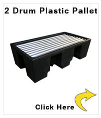 Ecosure 2 Drum Plastic Spill Pallet