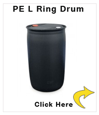 PE L Ring Drum, 220 l, UN Certified EX, black