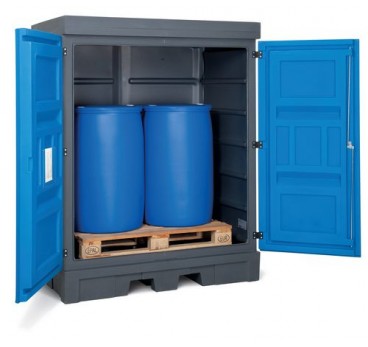 PolySafe Depot Type D for 2 drums of 200 liters, plastic