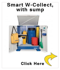 Recyclable materials collection depot Smart W-Collect, with sump