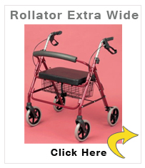 Rollator Extra Wide Ruby 