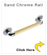 Sand Chrome Grab Rail 