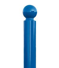 Sphere fixed steel bollards:  114 mm