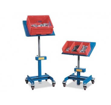 Material stand FM 2, with manual height adjustment from 720 - 1070 mm