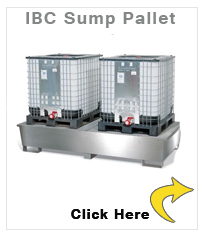 Sump pallet TCI-2F, stainless steel, with grid 