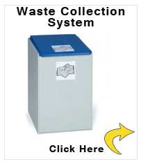 Modular waste collection system for recyclable materials, 2 bins, 60 litres