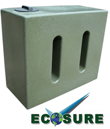 Water Butt 650 Litre V1 Green Marble - Ecosure